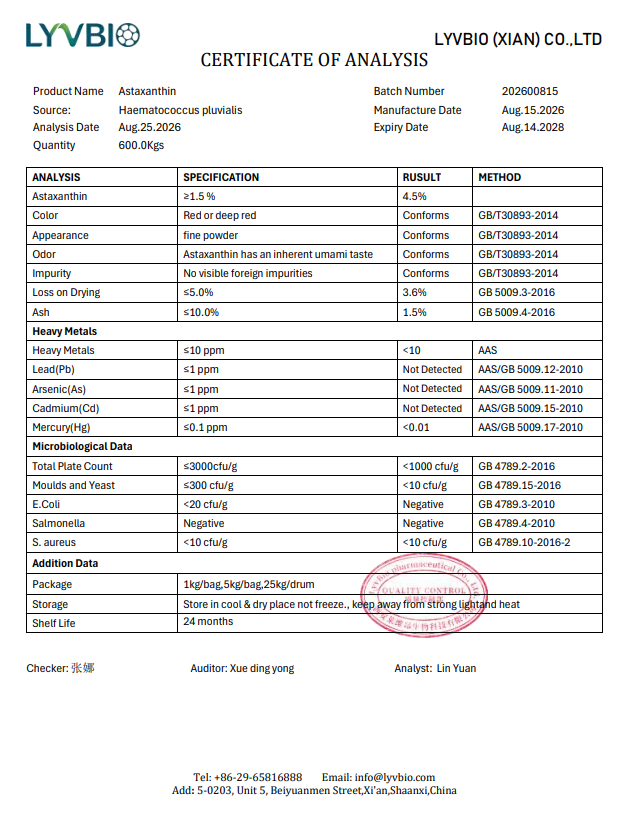 Haematococcus pluvialis buy Astaxanthin